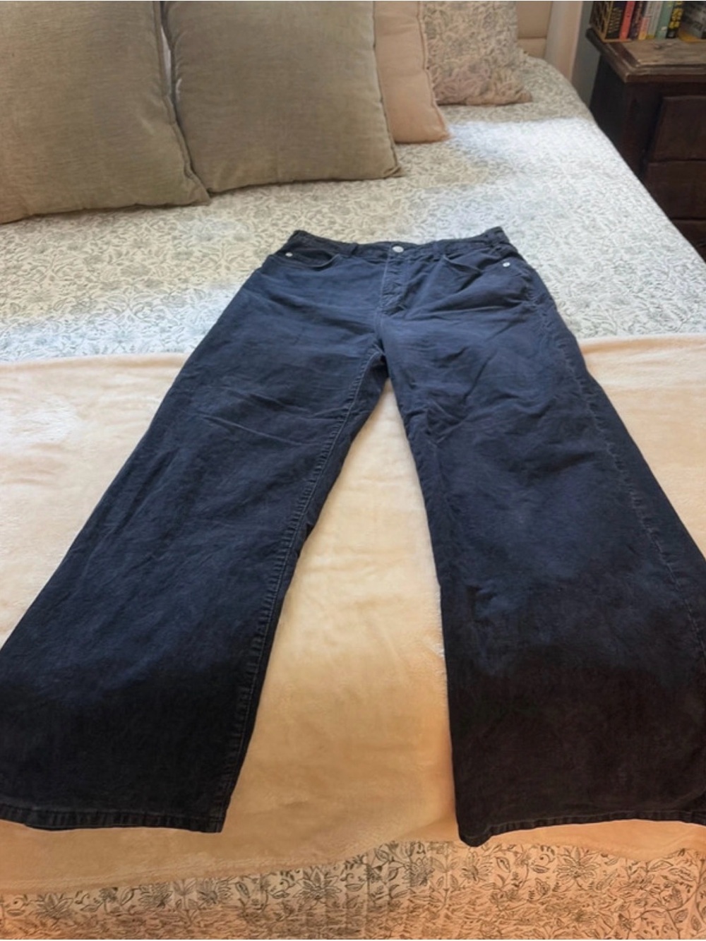 Pilcro Wide-Leg Jeans in Deep Navy